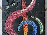 Note de musique en mosaïqur