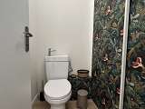 WC au décor végétal