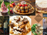 glace, bubble waffle, crêpe, foodtruck, logo