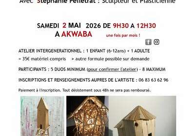 Atelier sculpture en bois recyclé ! - EN