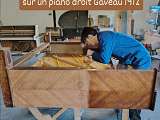 Flipotage table d'harmonie piano droit gaveau 1930