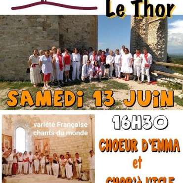 Le chœur d'EMMA et Chor'à L'Isle  au Château de Thouzon - EN