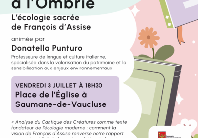 Conférence du Vaucluse à l'Ombrie - EN