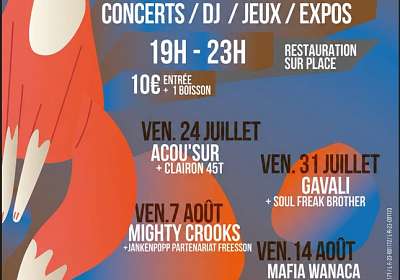 Les Guinguettes d'Akwaba - concerts / DJ / jeux / expos - EN