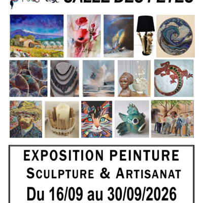 Exposition Peinture, Sculpture et Artisanat - EN
