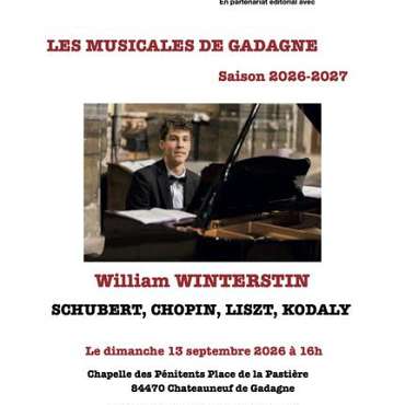 Musicales de Gadagne Récital de William Winterstin - EN
