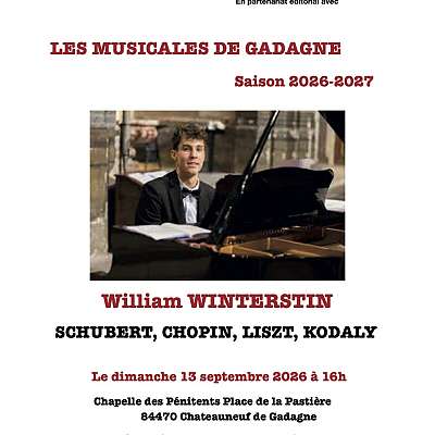 Musicales de Gadagne Récital de William Winterstin - EN