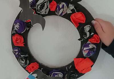 Atelier créatif - couronne d'Halloween - EN