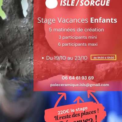 Stage céramique pour les enfants - EN