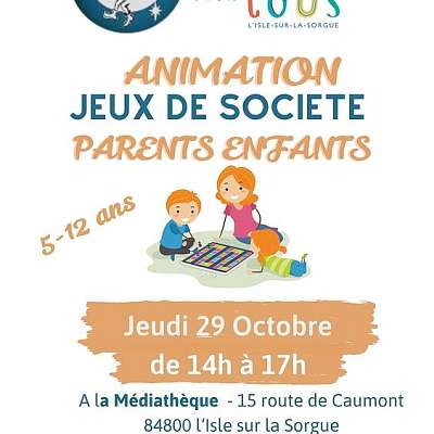 Animation jeux de société parents enfants - EN