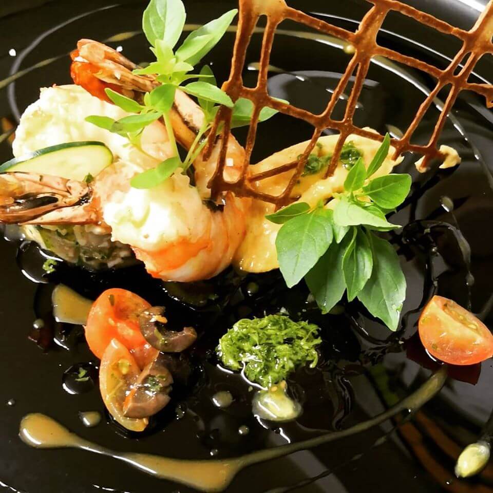 Dish at the restaurant La Libellule in L