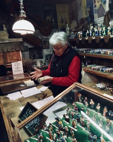 Madame Mille-Montagard and her Santons at La Crémade in Saumane de Vaucluse